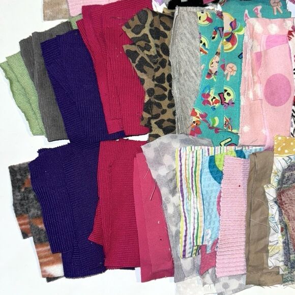 Mixed Media, Rectangular, 3”x6”, Fabric Scrap Bundle, B2 - Picture 6 of 10